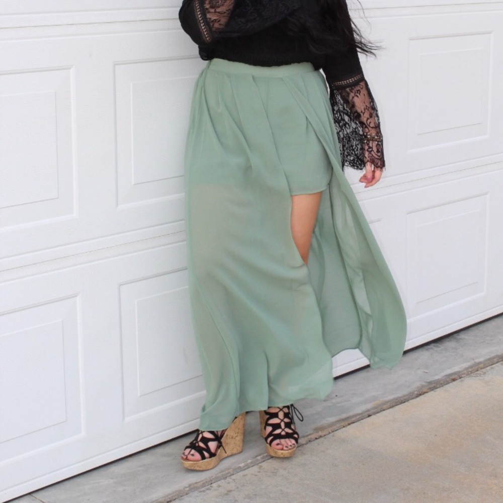 🆕 Sage Maxi Skirt